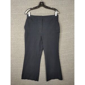 Banana Republic Pants‎ Womens 10 Black Flare Casual Office Career Linen Blend